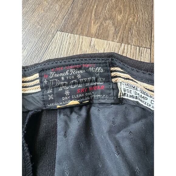 Vntg 50’s Ski Pant Stirrup French River Mills Profile Ski Wear Nylon Wool - Picture 8 of 8